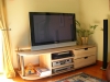 TV Display Storage unit in beech and ebonised beech