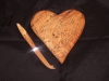 Heart and Knife in Splated Beech
