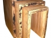 Natural Edge Nest of Tables in Spated Beech